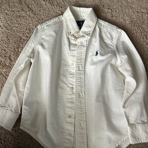 Ralph Lauren Cream Shirt with Embroidered Logo